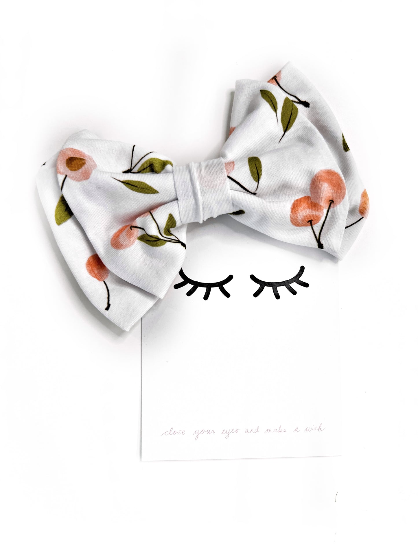 Sofortverkauf Double Bow Hair Clip Cherry