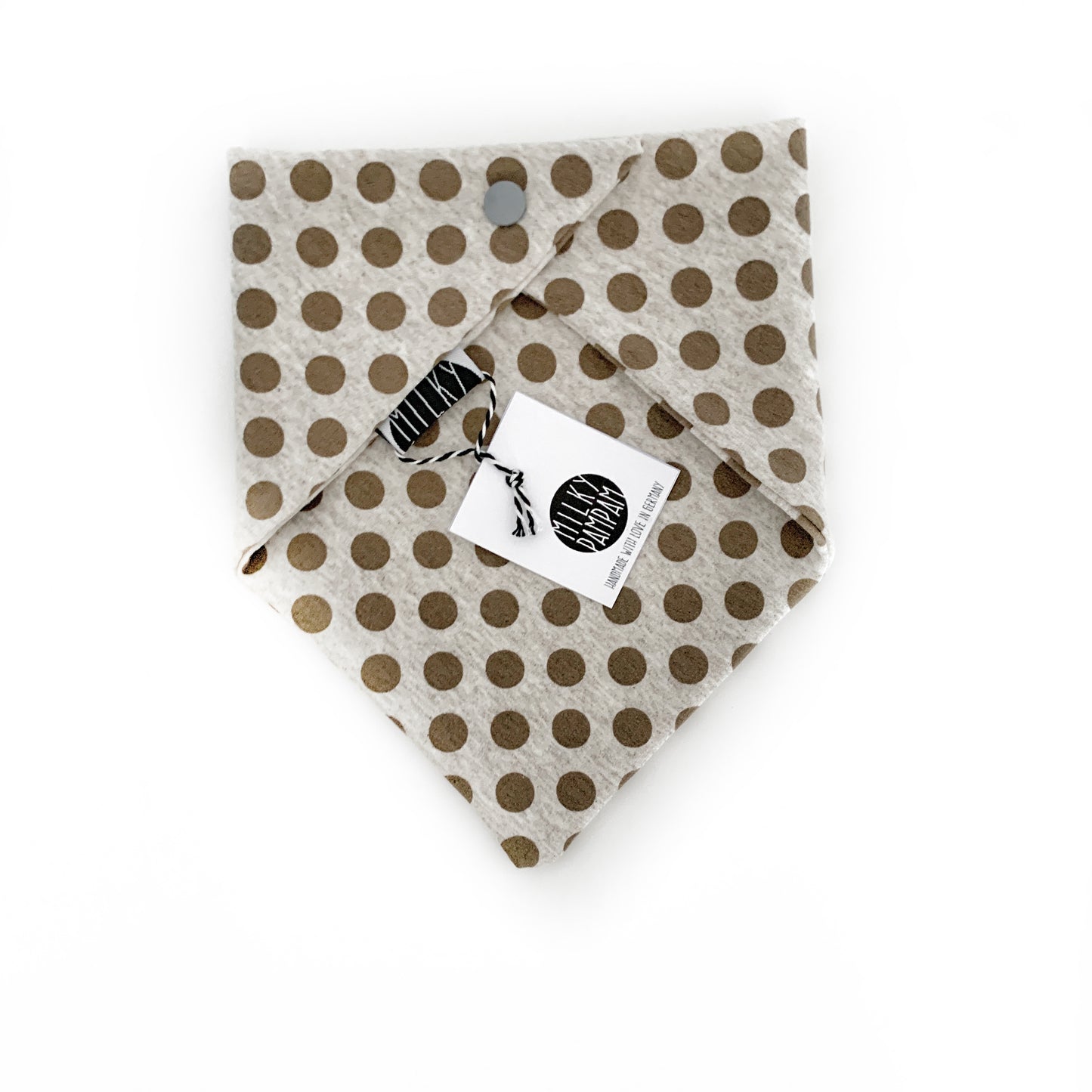 Sofortverkauf Simple Bib Halstuch Melange Dots Caramel