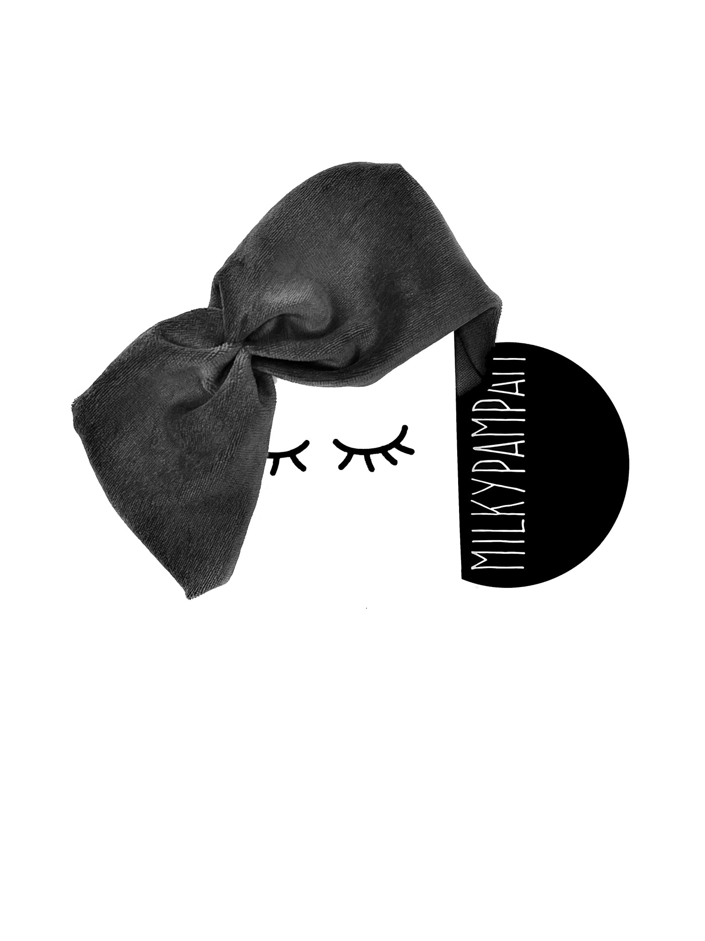 Size 2 : 45-50 cm Sofortverkauf Minimal Bandana Black Velvet