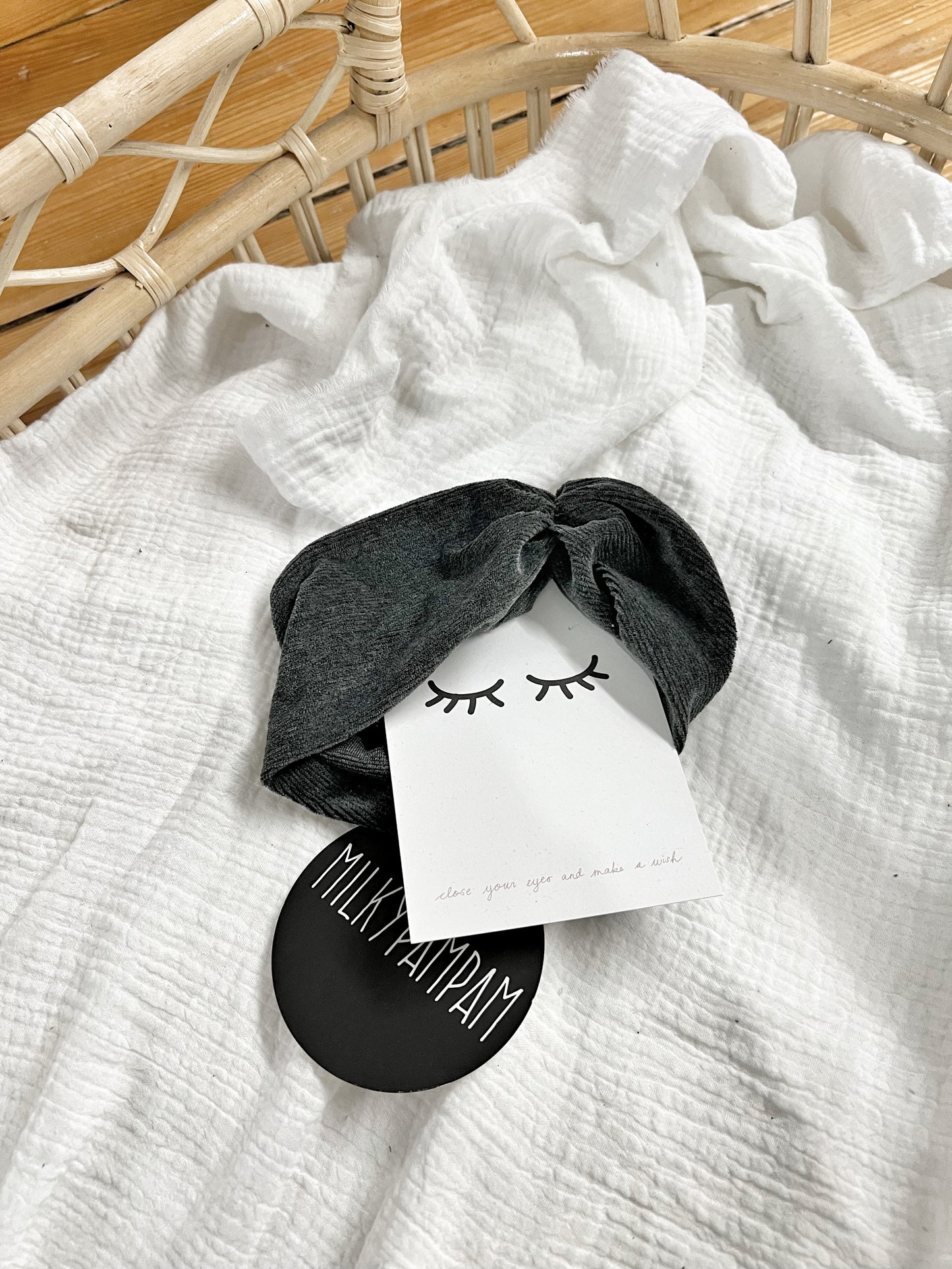 Size 2 : 45-50 cm Sofortverkauf Minimal Bandana Anthracite Cord