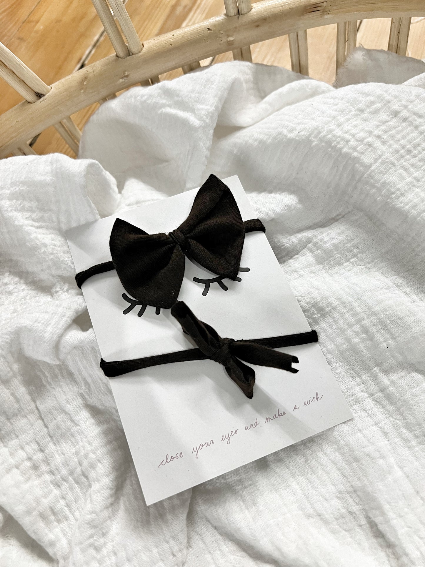 Sofortverkauf One Size Bow Hair Band Chocolate