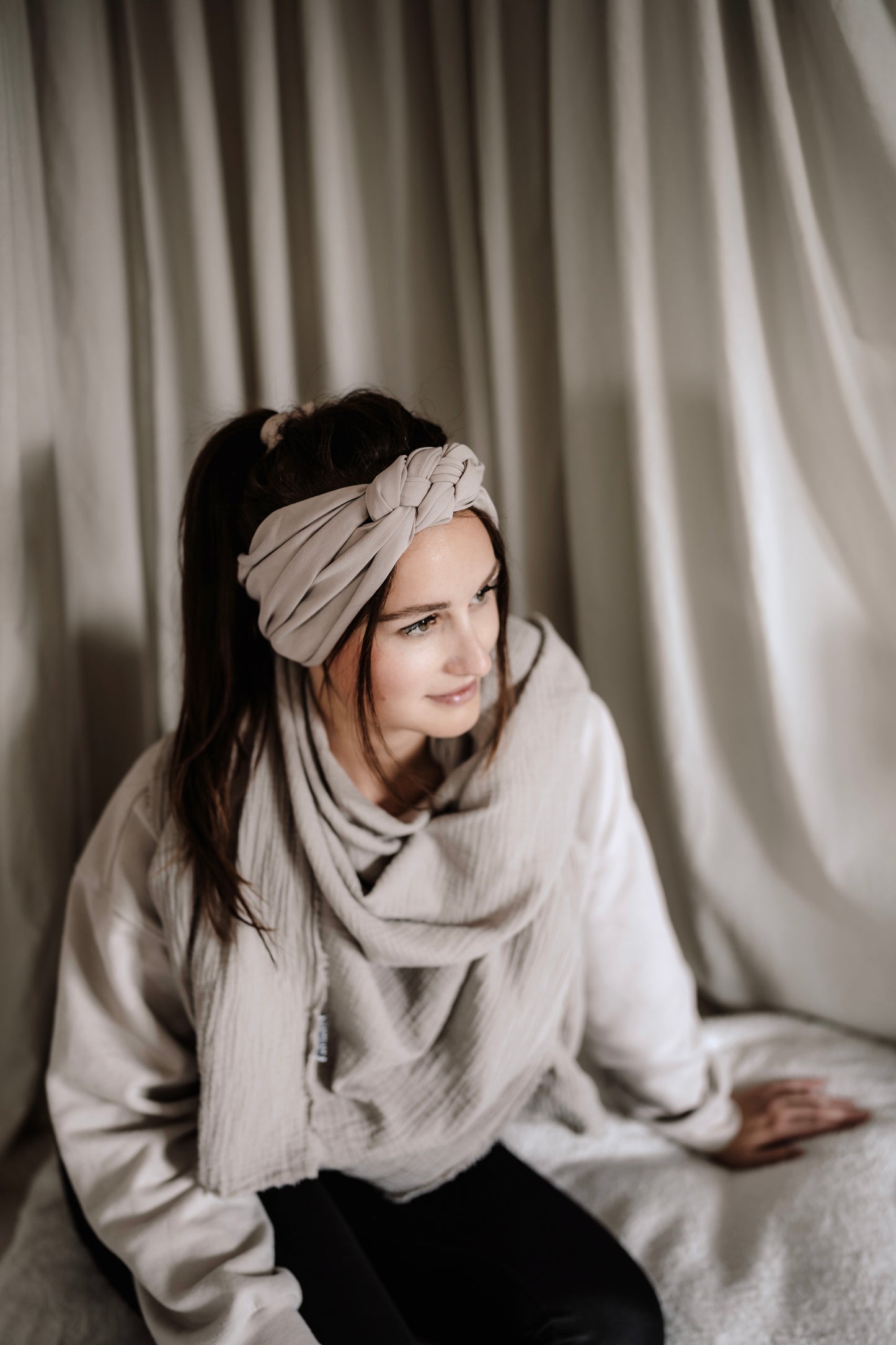 Sofortverkauf Musselin Maxi Tuch Blush