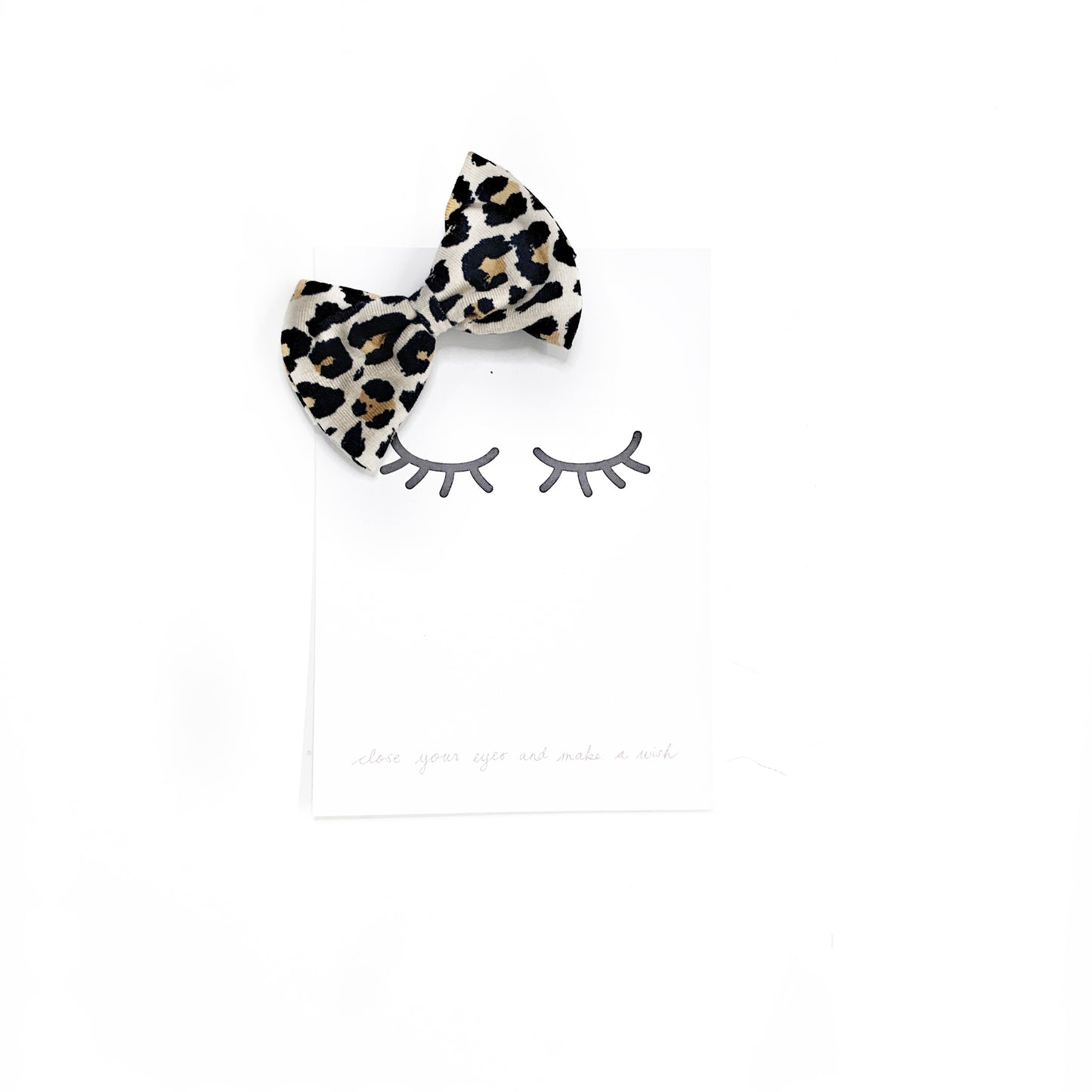 Sofortverkauf Bow Hair Clip Leopard