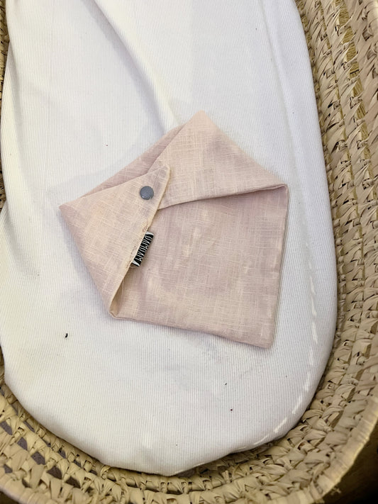 Sofortverkauf Halstuch Simple Bib Linen Nude
