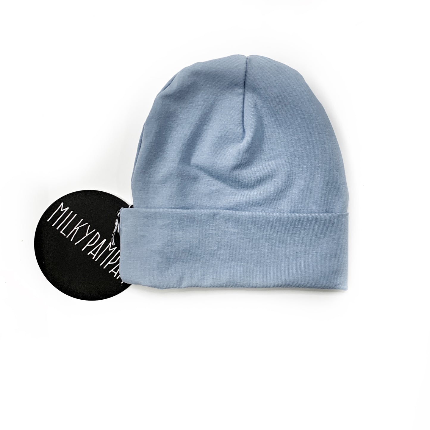 Size 0 : 35-40 cm Sofortverkauf Beanie Mütze Light Dusty Blue