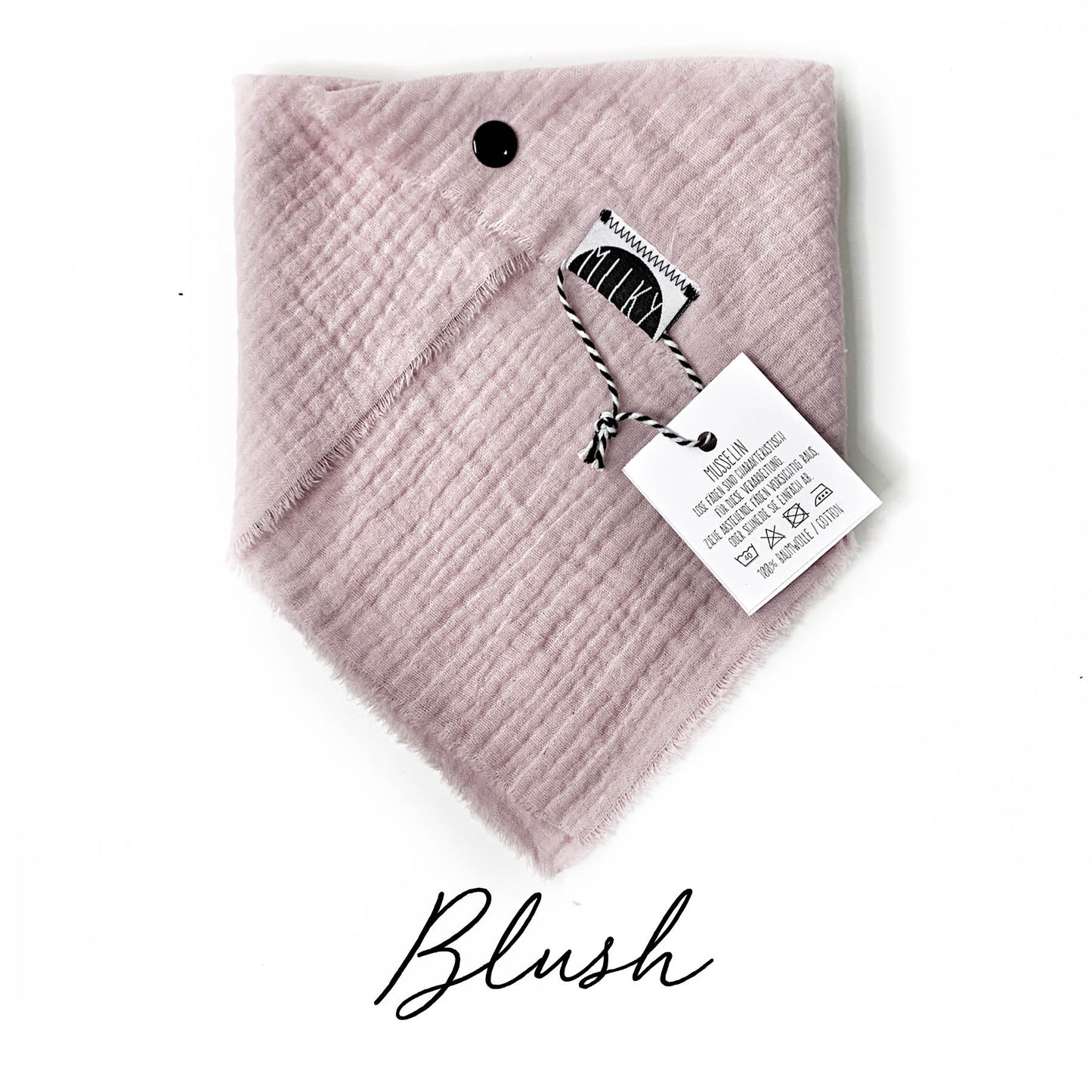 Sofortverkauf Halstuch Simple Bib Musselin Open Edge Blush