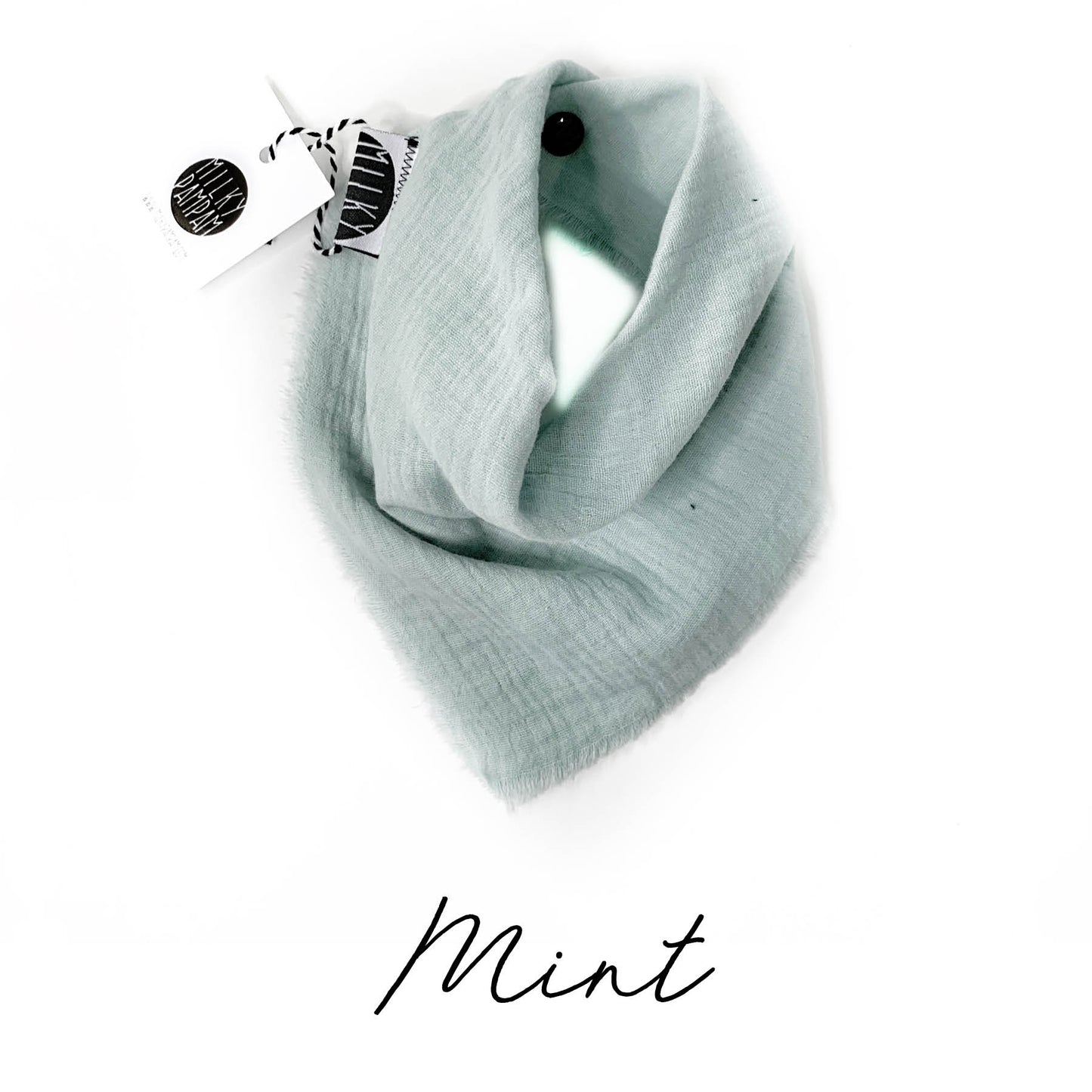 Sofortverkauf Halstuch Simple Bib Musselin Open Edge Mint