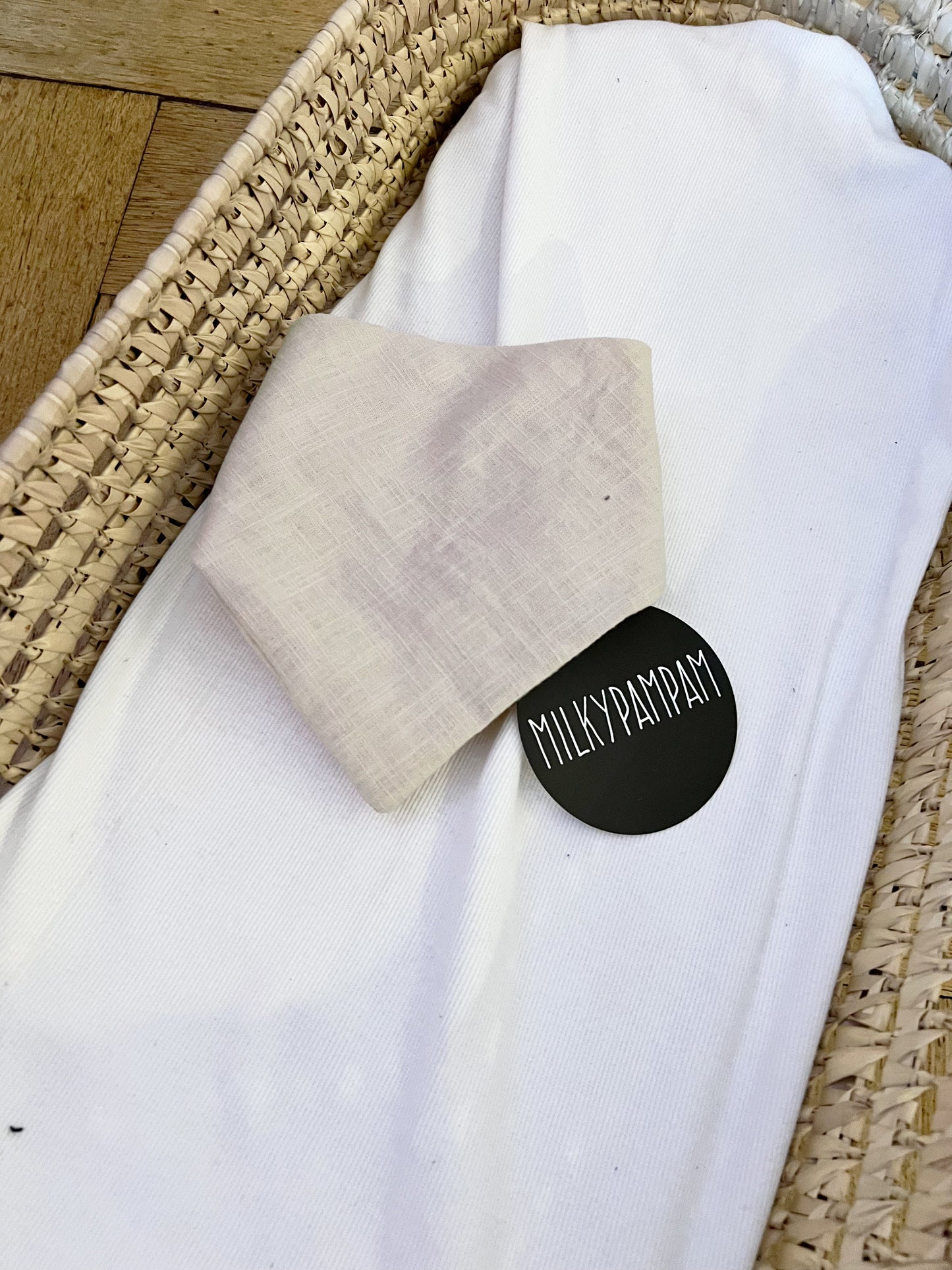 Sofortverkauf Halstuch Simple Bib Linen Sand