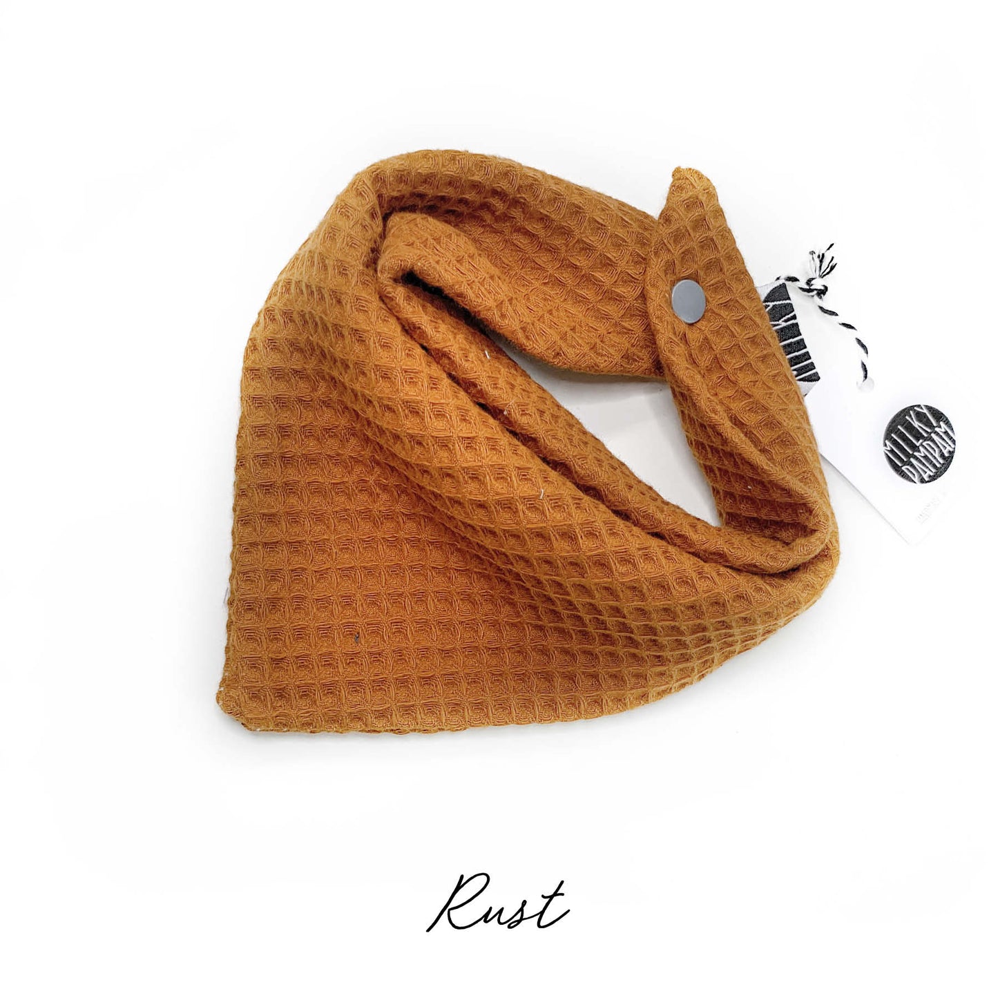 Sofortverkauf Halstuch Simple Bib Waffelpique Rust