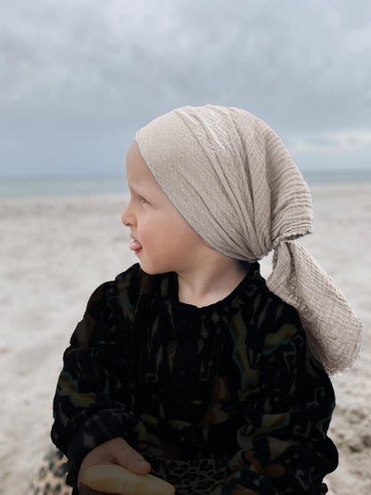 Sofortverkauf Musselin  Midi Tuch Sand