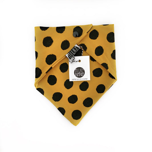 Sofortverkauf  Simple Bib Halstuch Maxi Dots Mustard