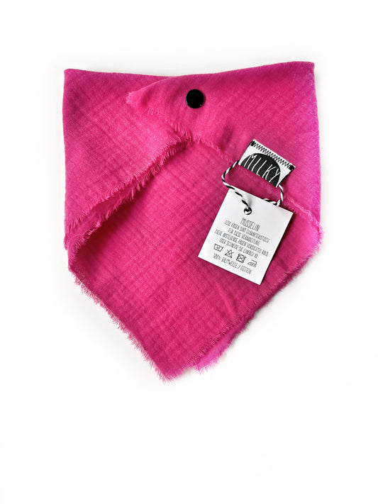 Sofortverkauf  Halstuch Simple Bib Musselin Open Edge Pink