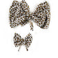 Snap On Bows Baby Leopard