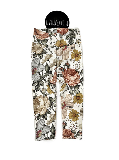 Leggings Rib Vintage Flowers