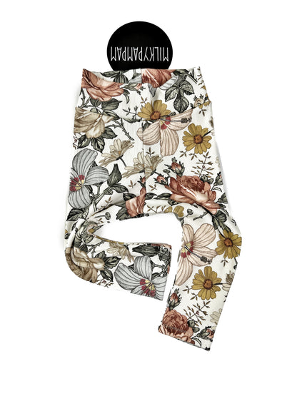 Leggings Rib Vintage Flowers