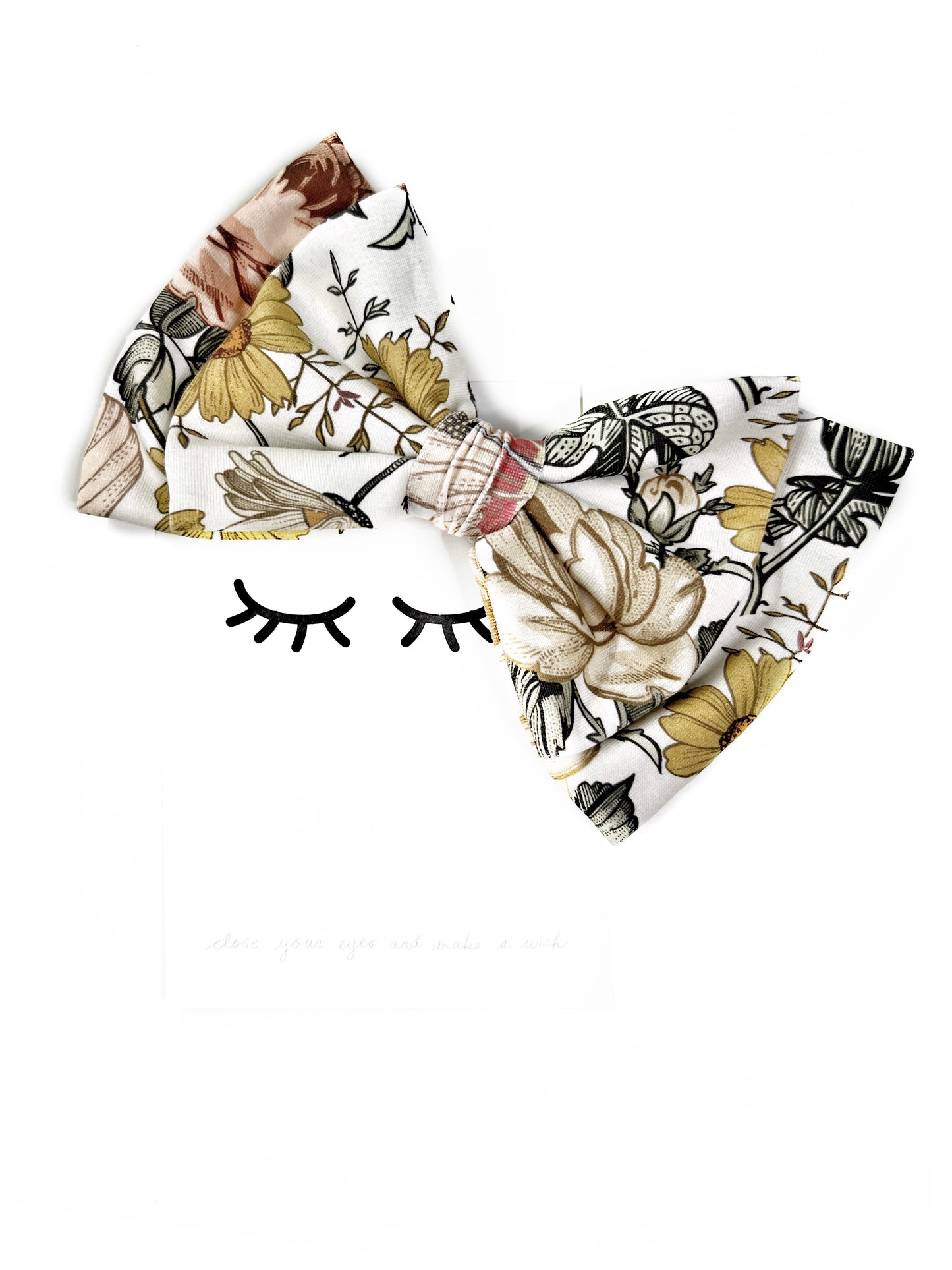 Sofortverkauf  Double Bow Hair Clip Vintage Flowers