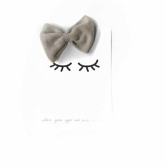 Sofortverkauf  Bow Hair Clip  Sand French Terry