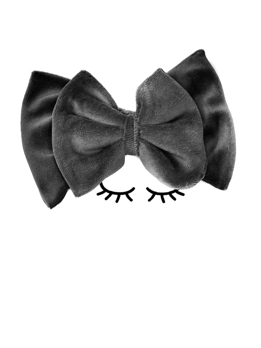 Sofortverkauf  Double Bow Clip Hair Black Velvet