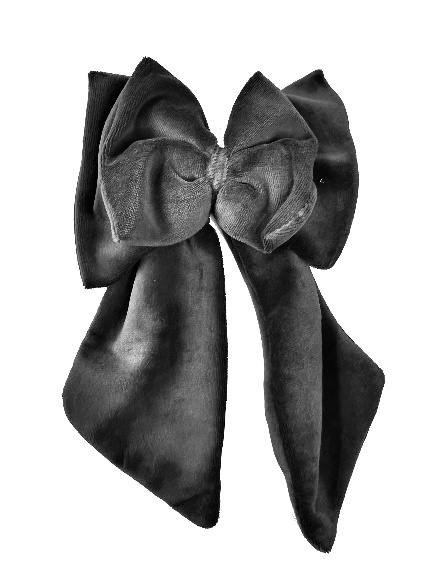 Snap On Bows Black Velvet