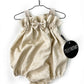 Paperbag Play Suit Sand Linen
