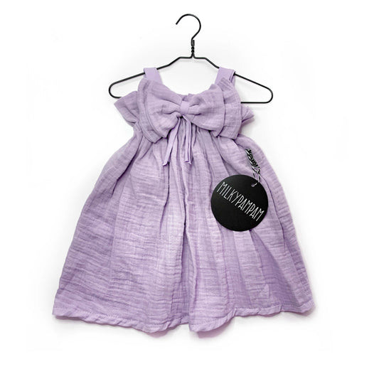 Paperbag Dress Musselin Lavender