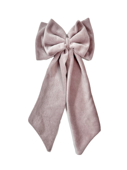 Snap On Bows Nude Velvet