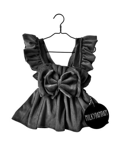 Faith Paperbag Träger Rock + Frills  Black Velvet