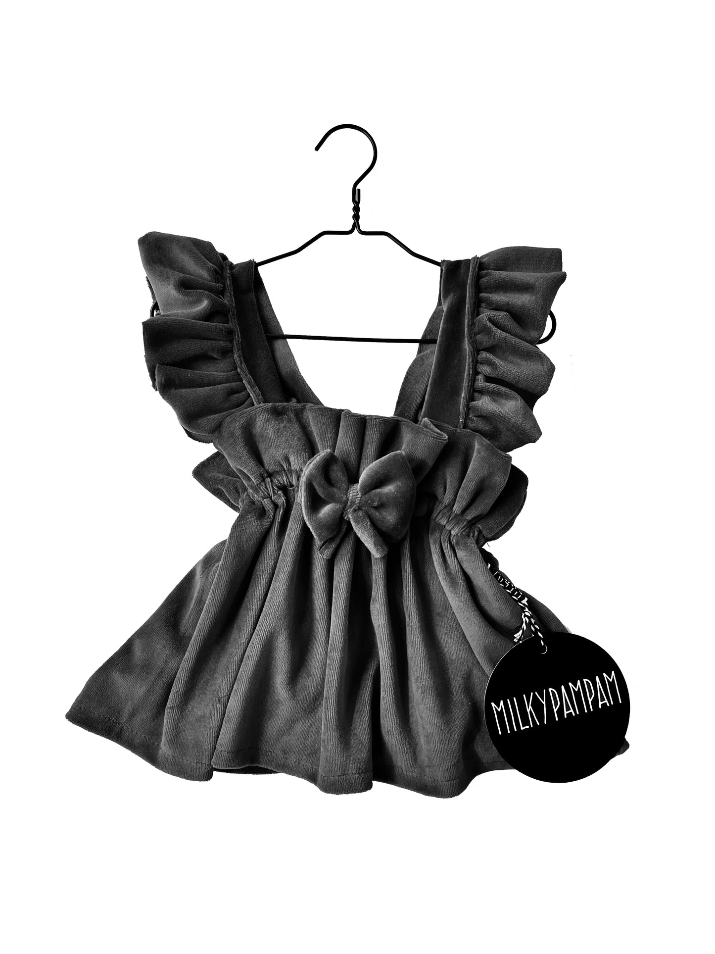 Faith Paperbag Träger Rock + Frills  Black Velvet