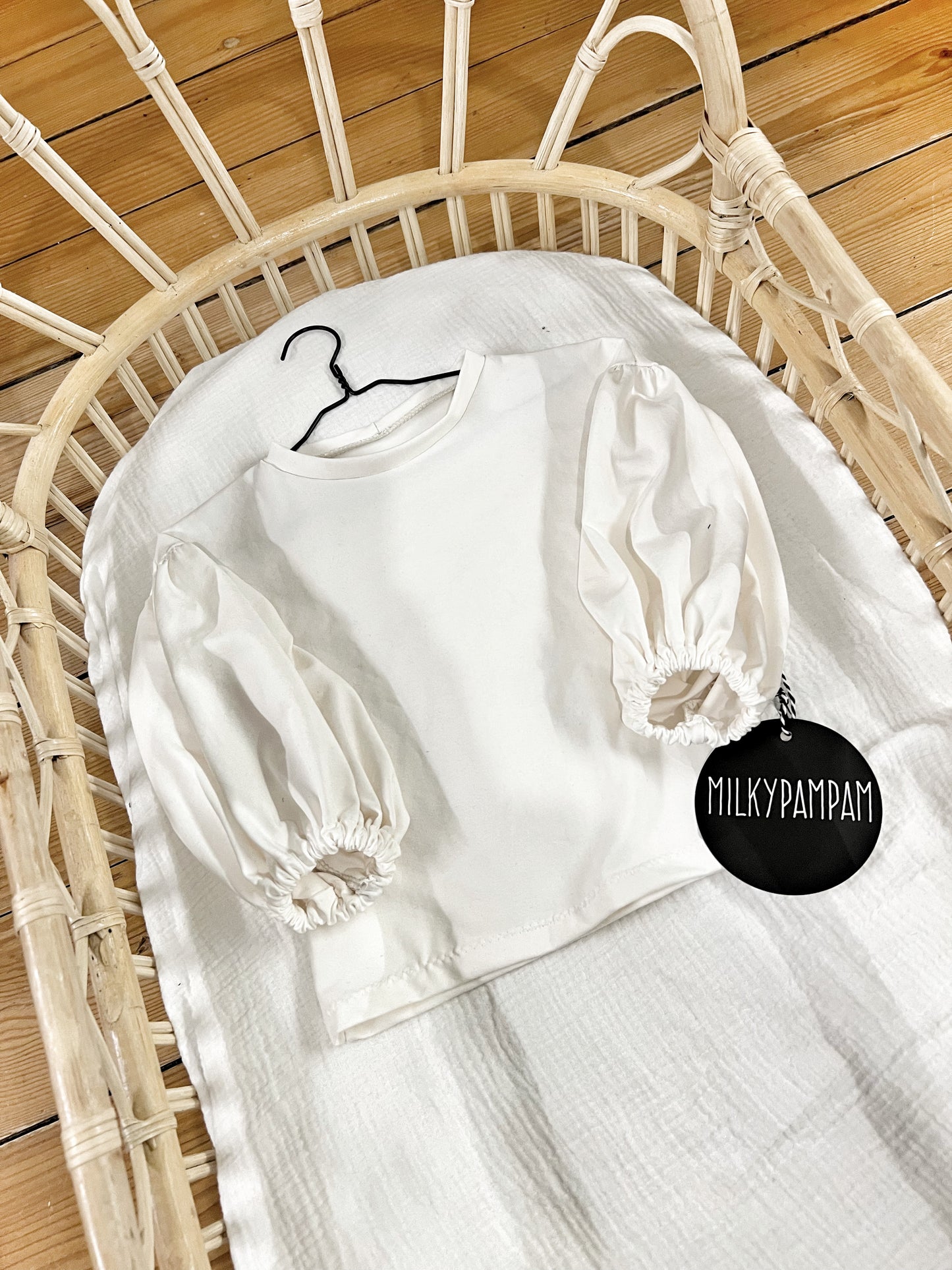 Balloon Long Sleeve Shirt  Cream