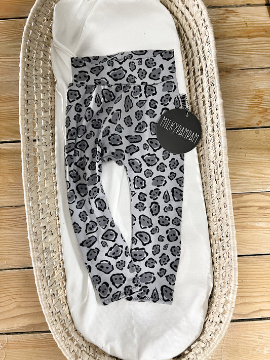 Size 3 : 92/98 cm Sofortverkauf Harem Leggings Monochrome Leopard