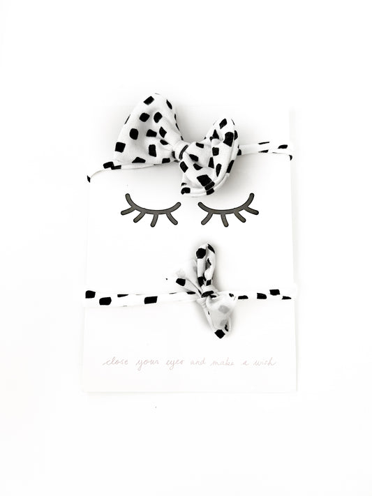 Sofortverkauf  One  Size  Bow Hair Band Edgy Dots