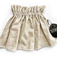 Paperbag Skirt Sand Linen