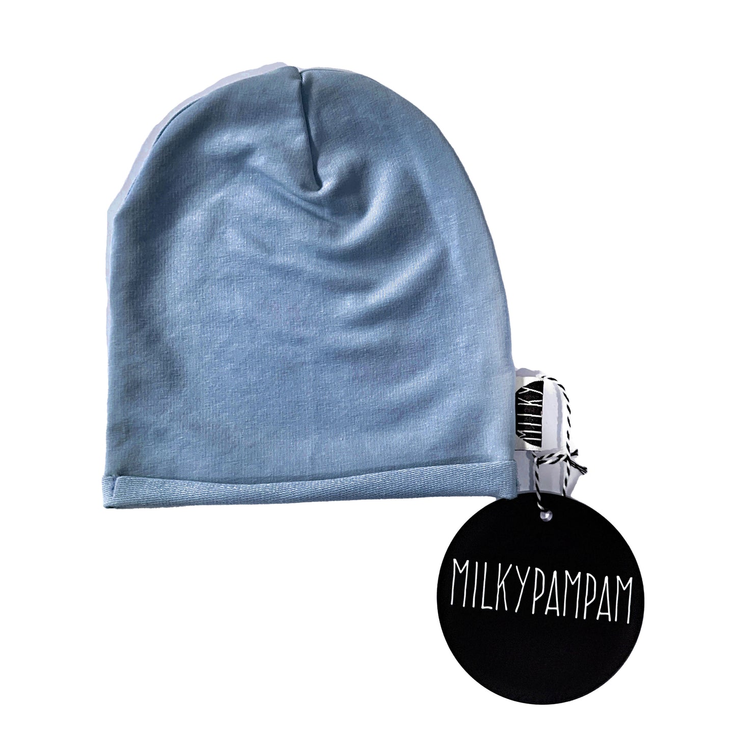 Size 3 50-55  cm Sofortverkauf Beanie Mütze Light French Terry Blue