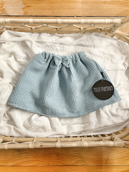 Size 2 : 80/86 cm, Sofortverkauf Rock Waffelpique Baby Blue