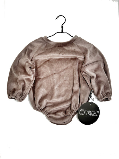 Puffy Body & Sweater Taupe Velvet