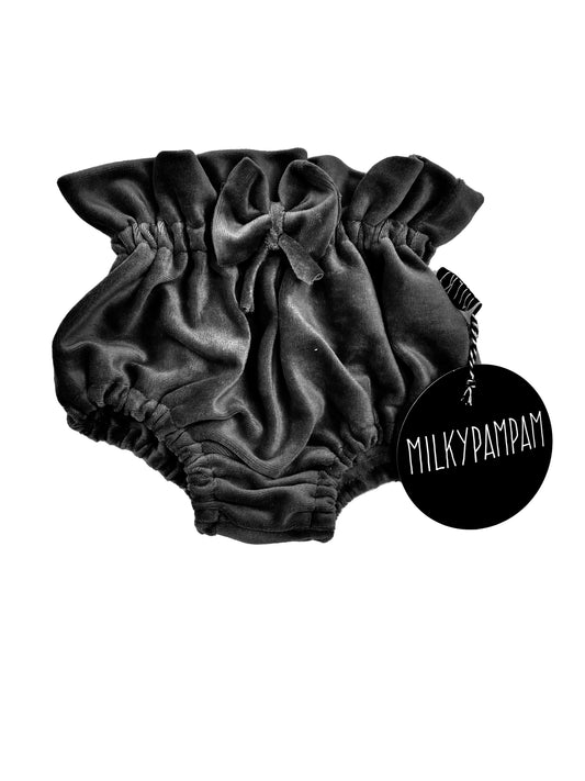 Paperbag Bloomers Black Velvet