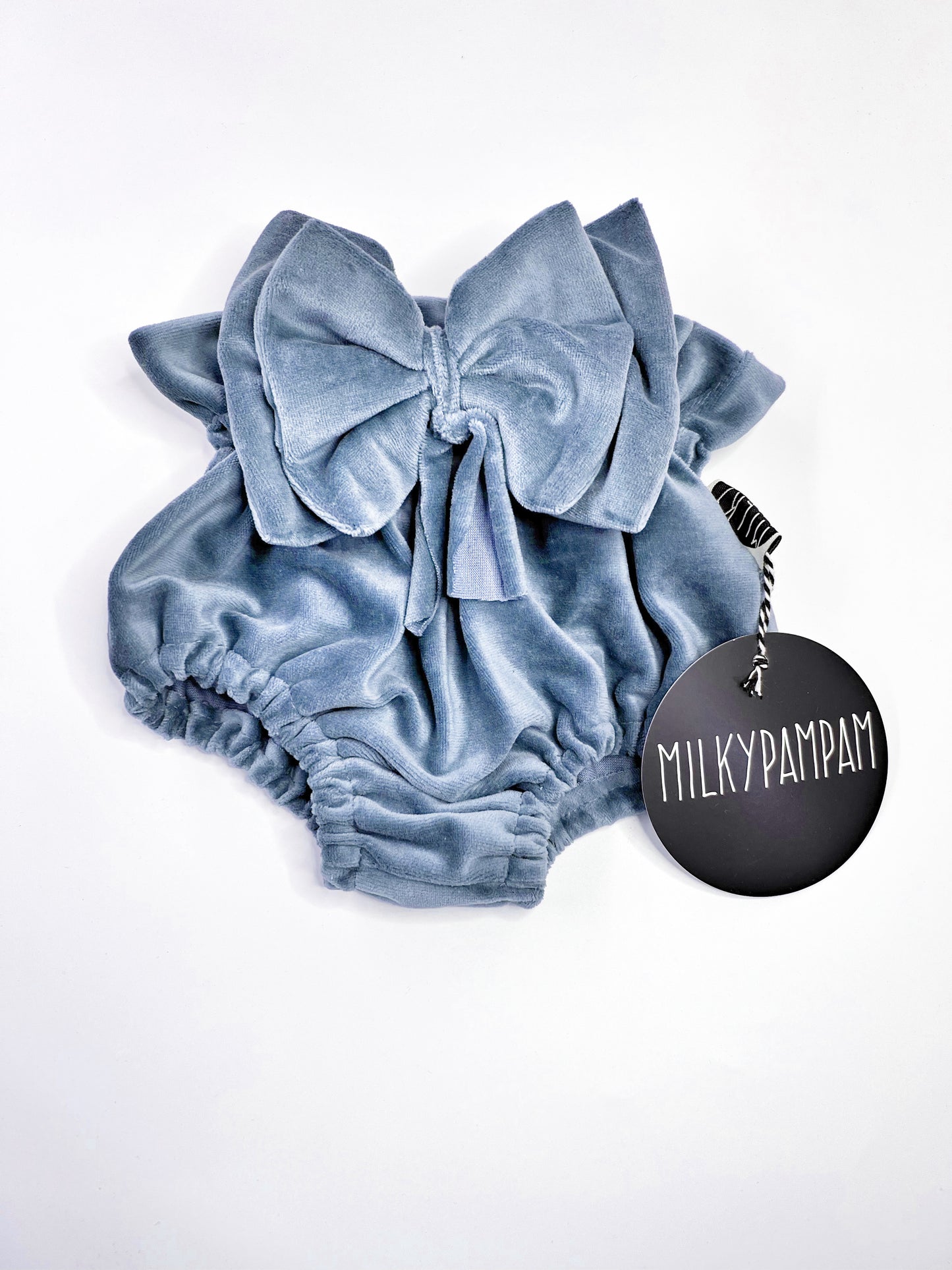 Paperbag Bloomers Blue Velvet