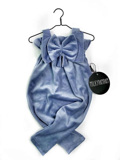 Paperbag Suit Blue Velvet