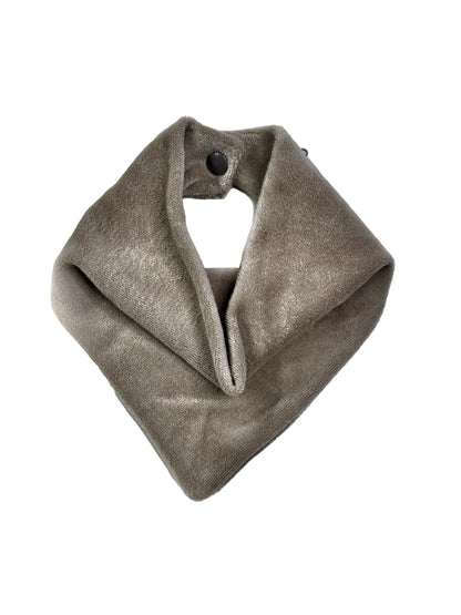 Simple Bib Taupe Velvet