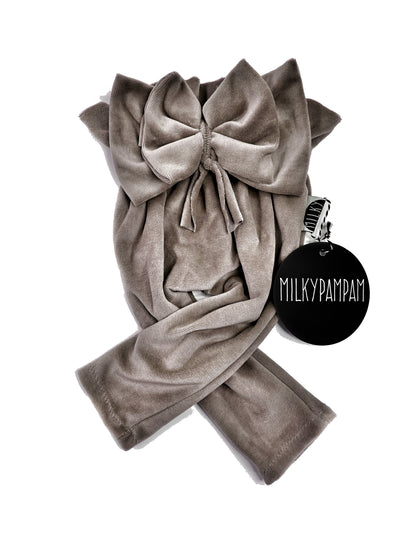 Paperbag Pants Taupe Velvet