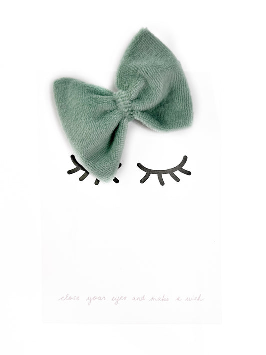 Sofortverkauf  Bow Hair Clip  Velvet Mint