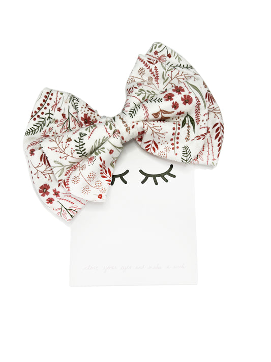 Sofortverkauf  Double Bow Hair Clip Rose Wood Flowers