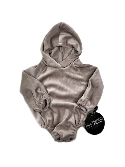 Hoodie Body & Sweater  Taupe Velvet