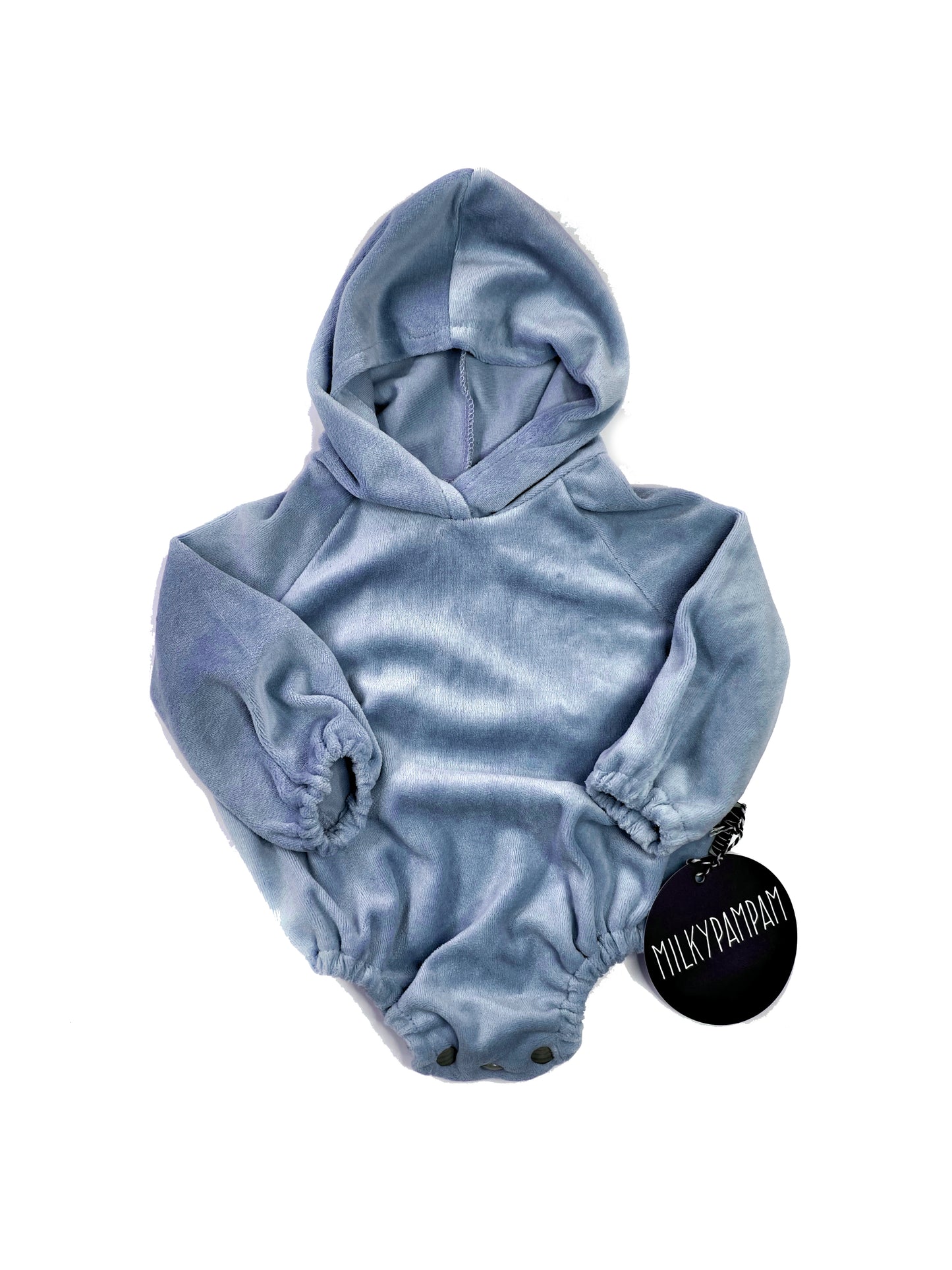 Puffy Hoodie Body & Sweater  Blue Velvet