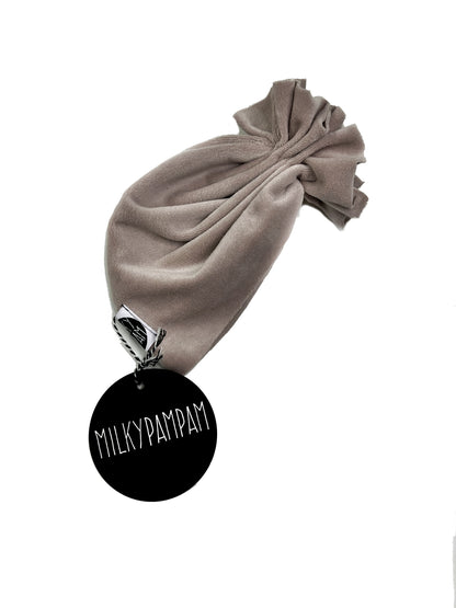 Turban Taupe Velvet