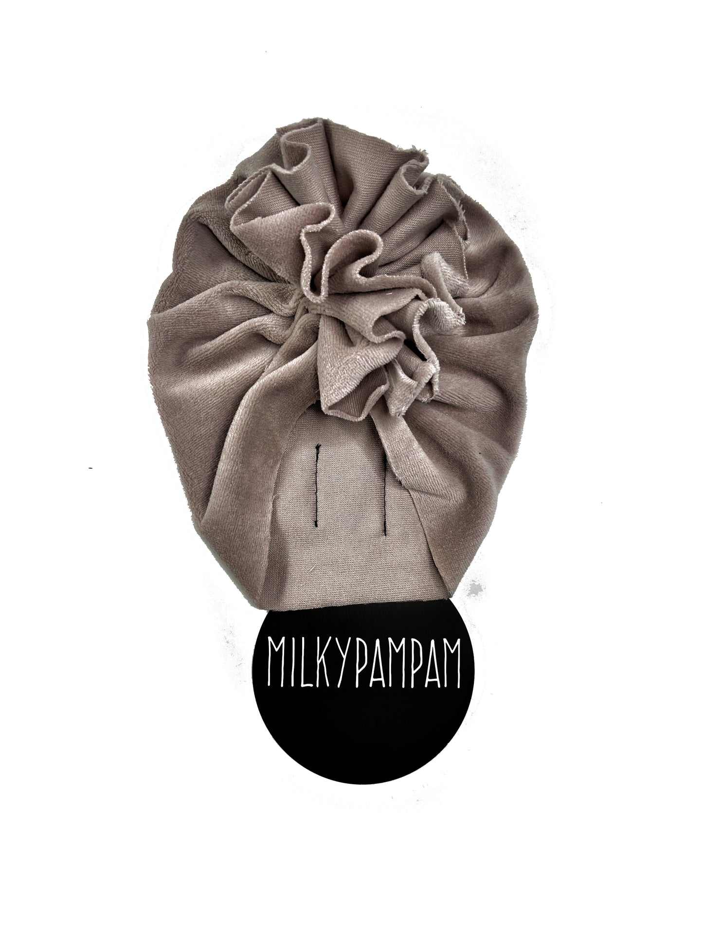 Turban Taupe Velvet