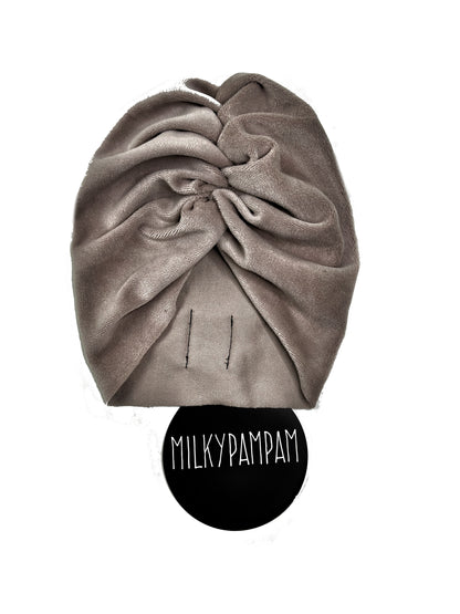 Turban Taupe Velvet