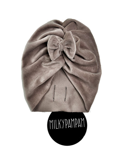 Turban Taupe Velvet