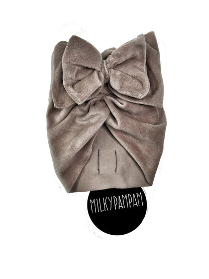 Turban Taupe Velvet