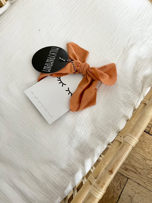 Size 3 : 50-55 cm Sofortverkauf Knot Bandana Pointelle Apricot